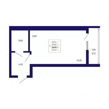 1-к кв. Башкортостан, Уфа Затон-Восточный жилрайон, Паруса жилой ...