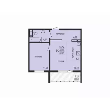 1-к кв. Челябинская область, Челябинский городской округ, пос. ...