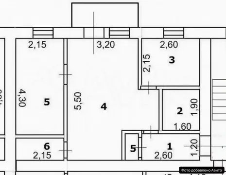 2-комнатная квартира: Губкин, проспект Горняков, 5 (42.6 м)
