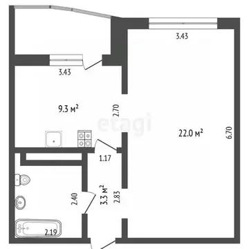 1-к кв. Тюменская область, Тюменский муниципальный округ, д. Патрушева ...