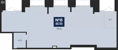 Помещение свободного назначения (86.9 м)