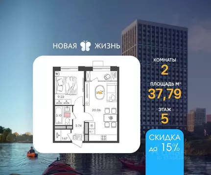 2-к кв. Ульяновская область, Ульяновск ул. Александра Невского, 4Ак1 ...