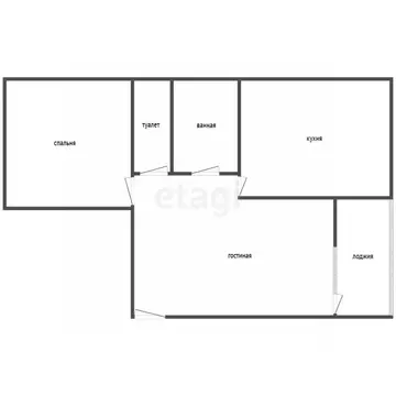 2-к кв. Воронежская область, Воронеж ул. 9 Января, 270А (55.2 м)