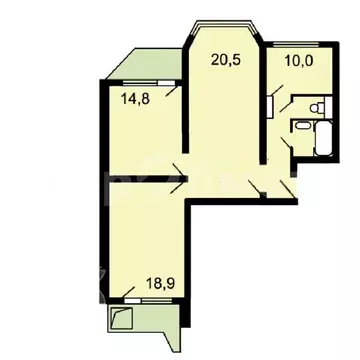Продается 3-комнатная квартира