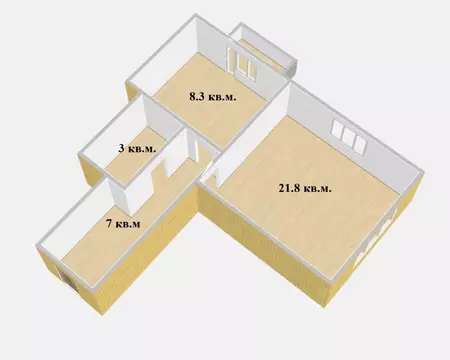 1-к кв. Крым, Симферополь ул. Балаклавская, 103 (40.1 м)