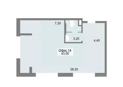 Офис в Свердловская область, Екатеринбург ул. Краснофлотцев, 40 (43 м)