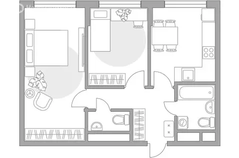 2-комнатная квартира: Мытищи, Тенистый бульвар, 9 (50.5 м)