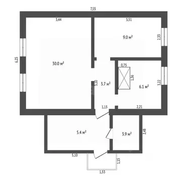 Дом в Амурская область, Ивановский муниципальный округ, с. Среднебелая ...