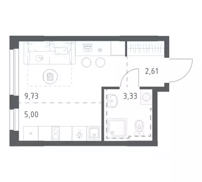 Студия Башкортостан, Уфа Дема жилрайон, Новая Дема жилой комплекс, ...