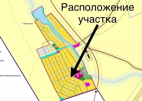 Участок в Крым, Симферопольский район, Чистенское с/пос, с. Камышинка ...