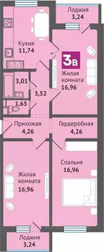 3-к кв. Марий Эл, Медведево городское поселение, Медведево пгт ул. ...