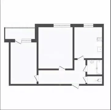 2-к кв. Воронежская область, Воронеж ул. Кривошеина, 13/7 (64.9 м)