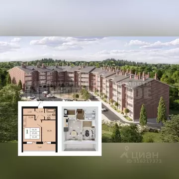 1-к кв. Смоленская область, Смоленский муниципальный округ, д. Ясенная ...