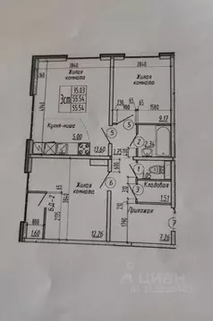 3-к кв. Новосибирская область, Новосибирск ул. В. Высоцкого, 141/13 ...