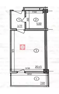 Квартира-студия: Севастополь, Парковая улица, 7 (36.2 м)