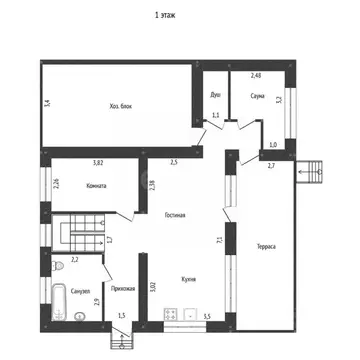 Дом в Башкортостан, Уфимский район, Русско-Юрмашский сельсовет, д. ...