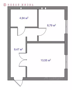 1-к кв. Самарская область, Самара Чапаевская ул., 120 (38.0 м)