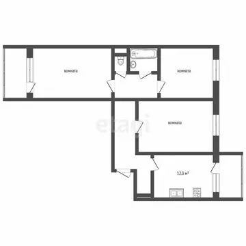 3-комнатная квартира: Ростов-на-Дону, улица Ерёменко, 97/29 (67.9 м)