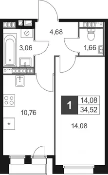1-к кв. Ленинградская область, Гатчинский муниципальный округ, д. ...