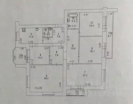 4-к кв. Ростовская область, Ростов-на-Дону Красноармейская ул., 13/95 ...