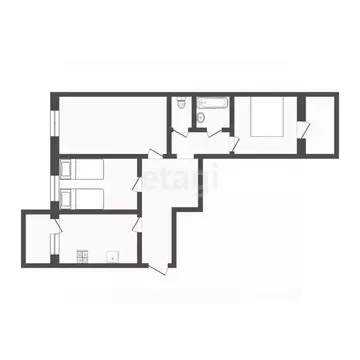 3-к кв. Костромская область, Кострома Давыдовский-2 мкр, 71 (67.0 м)