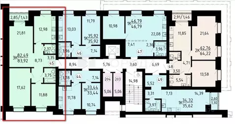 4-к кв. Томская область, Томский район, д. Кисловка, Северный мкр ул. ...