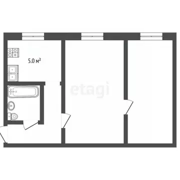 2-к кв. Удмуртия, Ижевск 8-й Подлесный проезд, 6А (41.2 м)