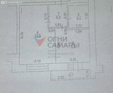 1-комнатная квартира: Самара, улица Василия Татищева, 9А (29.3 м)