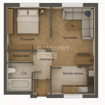 1-к кв. Челябинская область, Челябинск ул. Труда, 185 (52.51 м)