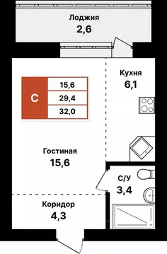 1-к кв. Башкортостан, Уфа Кузнецовский Затон мкр,  (32.0 м)