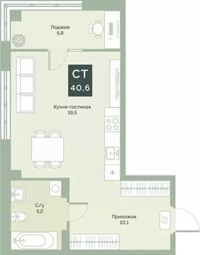 Студия Курганская область, Курган Заозерный жилрайон, 6А мкр, ул. ...