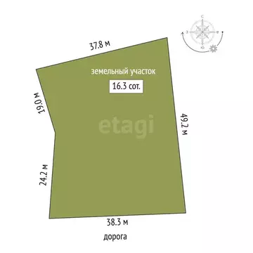 Участок, 16.3 сот., поселения (ижс)