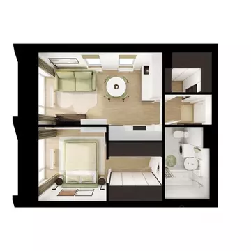 1-к кв. Москва, Москва, Зеленоград 22-й мкр, 6.6 (37.0 м)