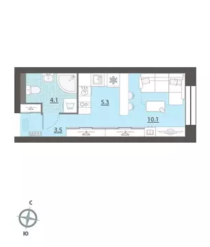 Квартира-студия: Екатеринбург, жилой район Центральный, жилой комплекс ...