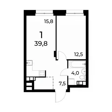 1-к кв. Нижегородская область, Нижний Новгород Березовский мкр,  (39.5 ...