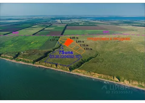 Участок в Краснодарский край, Темрюкский район, Фонталовское с/пос, ...