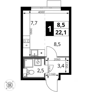 Студия Московская область, Химки Подрезково мкр, 1-й Шереметьевский ...