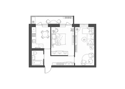 2-к кв. Волгоградская область, Волгоград Квартал жилой комплекс (52.11 ...