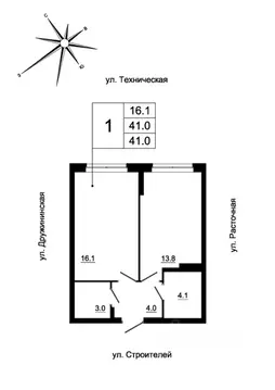 1-к кв. Свердловская область, Екатеринбург Сортировочный жилрайон, ...