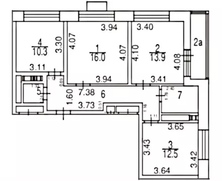 3-к кв. Москва ул. Воейкова, 2 (74.0 м)