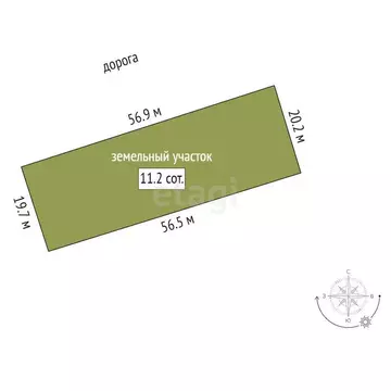 Участок в Старый Крым, улица Ленина (11.15 м)