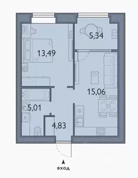 1-к кв. Брянская область, Брянский район, пос. Мичуринский, ...