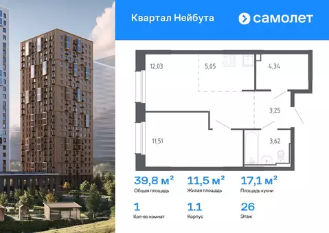 1-к кв. Приморский край, Владивосток Квартал Нейбута жилой комплекс ...