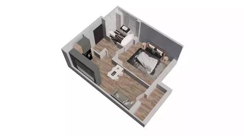 1-к кв. Ростовская область, Батайск ул. Ушинского, 27Ак1 (37.9 м)