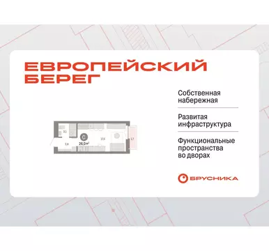 Квартира-студия: Новосибирск, Большевистская улица, 66 (25.97 м)