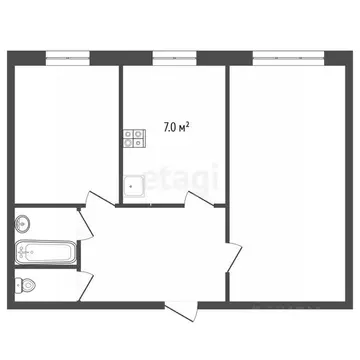 2-к кв. Ярославская область, Рыбинск 9 Мая ул., 23 (49.0 м)