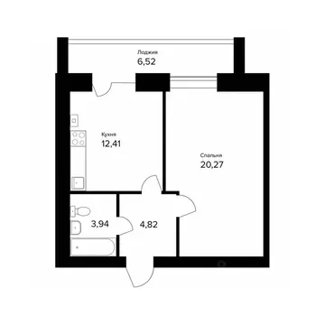 1-к кв. Ярославская область, Ярославль пос. Норское, Норские ...