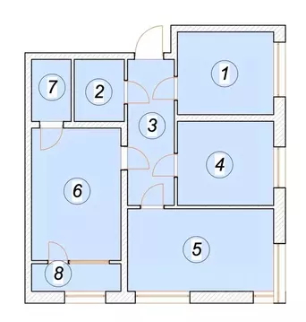 3-к кв. Ульяновская область, Ульяновск Бакинский пер. (79.87 м)