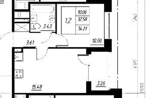 1-к кв. Санкт-Петербург 1-й Предпортовый проезд, 1 (34.2 м)