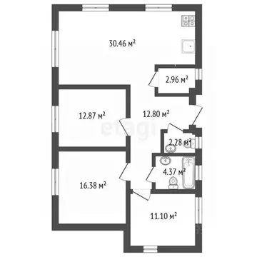 Дом в Крым, Симферопольский район, Перовское с/пос, Ветеран ...